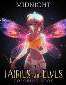 Midnight Fairies and Elves Coloring Book: Amazing Coloring Pages With Beautiful Illustrations With Dark Edition Ideal Gift For All Ages To Have Fun And Relax (Independently published)