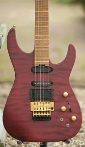 Jackson США Signature Phil Collen PC1 Satin Stain - Сатиновый Прозрачный Красный