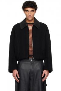 Теплая шерстяная куртка-бомбер Jean Paul Gaultier, черный