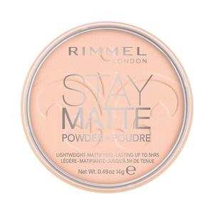 Матирующая пудра для лица 002 розовый цветок, 10 г Rimmel Stay matte, цвет 002 pink blossom
