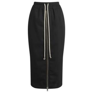 Короткая юбка-столбик на молнии Rick Owens, черный