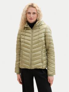 Пуховик узкого кроя Tom Tailor, зеленый