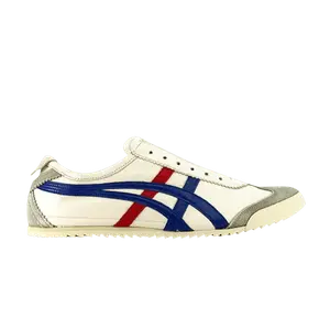 Кроссовки Onitsuka Tiger Mexico 66 Deluxe White Blue Red, белый