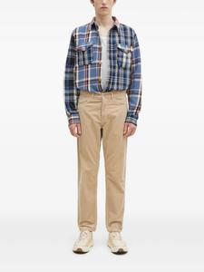 Лоскутная клетчатая рубашка Human Made, синий