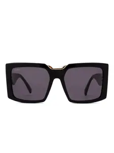 Солнцезащитные очки в квадратной оправе Max Mara Eyewear, черный