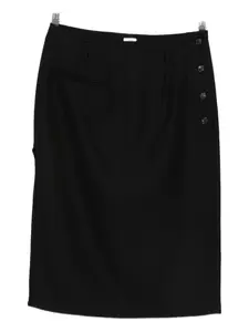 Юбка-карандаш с шлевками для ремня Covert, черный