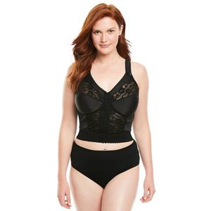 Женский удлинённый бюстгальтер Comfort Easy Enhancer больших размеров с беспроводным управлением Comfort Choice, черный