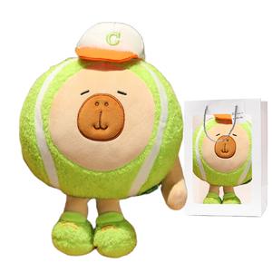 Плюшевая кукла капибара для тенниса высота 13см/25см/35см Whoops, зеленый