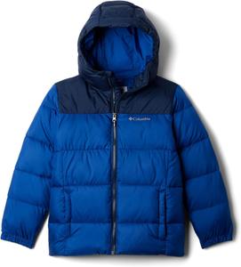 Куртка Columbia boys Puffect с капюшоном, Mountain Blue/Collegiate Navy