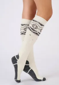 Высокие носки ski mixtes из термолактила Damart, Off-White