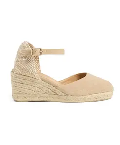 Carol 6 002 Туфли на танкетке 7 см Castañer, бежевый