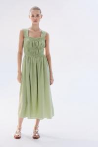 Кожаные сандалии с ремешками H&M, золотой