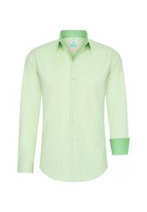 Рубашка с контрастным внутренним воротником RUSTY NEAL, зеленый