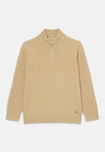 Джемпер HALF ZIP SWEATER UNISEX Calvin Klein Jeans, бежевый