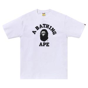 Футболка BAPE x GOD SELECTION XXX College Tee, White
