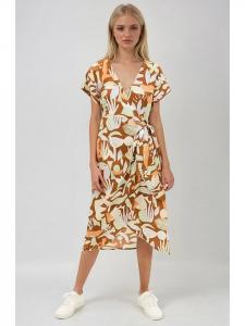 Платье до колена Monki, светло-коричневый