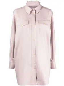 Рубашка из вирджинской шерсти Herno, фиолетовый