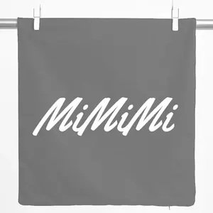 Декоративная наволочка Huuraa "Mimimi" с надписью, подарочная, 40x40 см, серо-стальной, хлопок, декоративная подушка "Mimimi" Hellweg Druckerei