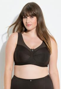 Бюстгальтер Ulla Popken Triangle bra, Pine Brown/Brown