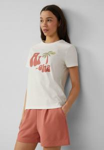 Футболка с принтом QS, белый