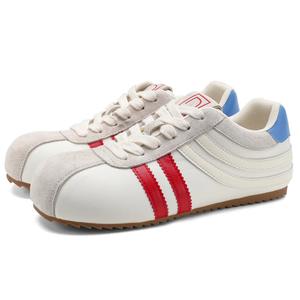 D:FUSE SCANDINAVIA Женские противоскользящие и износостойкие легкие низкие скейтерские кеды Beige/Red, цвет Beige/Red