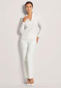 Блуза STRUKTUR-MIT V-AUSSCHNITT MADELEINE, белый