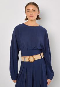 Блуза Apricot CROP BATWING OPEN BACK, Navy/Dark Blue