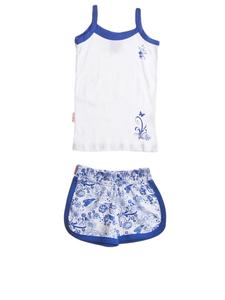 Топ Miss Girly, синий/белый