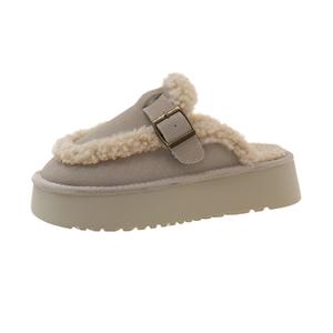 Женские сандалии с закрытым носком, устойчивые к истиранию и скольжению, с резиновой подошвой Bull charm, Ecru