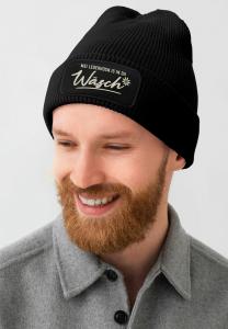 Шапка MoonWorks PATCH MIT SPRUCH LUSTIG SERVUS, Lederhosn Schwarz/Black Denim