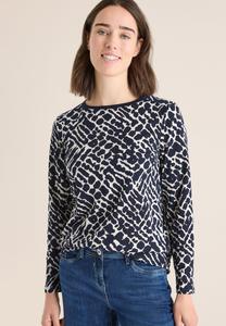 Топ Cecil GEMUSTERTES, Blau/Dark Blue