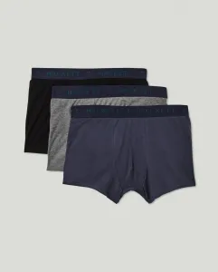 Набор из трех мужских трусов-боксеров из однотонного трикотажа Hackett, мультиколор