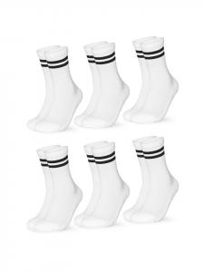 Носки Occulto 6er Pack Retro Tennis Serena, цвет weiß-schwarz