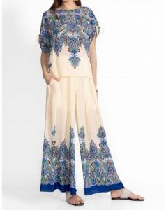 Плиссированные брюки с широкими штанинами Ruta Johnny Was, Ruta