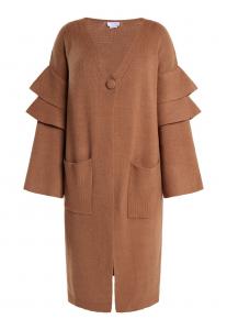 Кардиган usha WHITE LABEL Knit Cardigan, коричневый