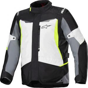 Водонепроницаемая текстильная мотоциклетная куртка Alpinestars st-1, Dark Grey/Black/Fluo Yellow