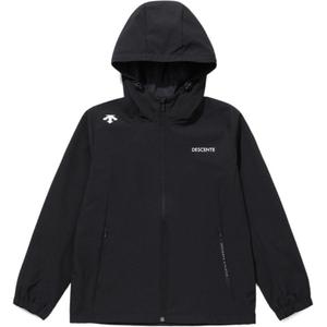 Детская толстовка с капюшоном и логотипом DESCENTE, черный