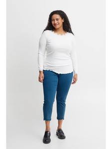 Fransa Брюки FPMally зауженного кроя, простой синий деним