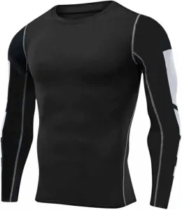 Мужская футболка с длинным рукавом и лодочкой для тренировок