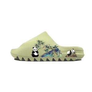 Adidas Originals Yeezy Slide EVA нескользящие сандалии Unisex Green