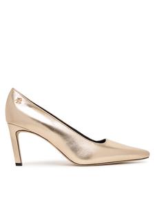 Туфли на высоком каблуке Logo Metallic Pump Slanted Hl FW0FW08994 Tommy Hilfiger, золотой