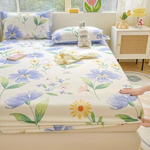 Yalu Простыня на резинке 150x200 см, 100% хлопок, цвет Love