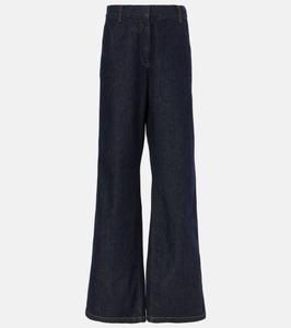 Расклешенные джинсы с высокой посадкой Dries Van Noten, индиго