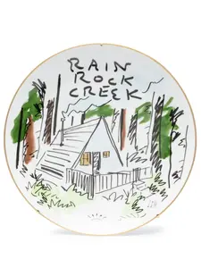 Фарфоровая тарелка Rain Rock Creek Ginori 1735, белый