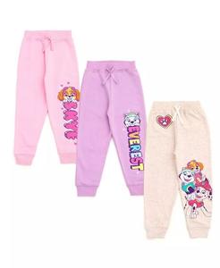 Комплект из 3 флисовых штанов для девочек до 2 лет (от 2 лет до 7–8 лет) Paw Patrol, мультиколор