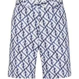 Фф мотив с принтом бермудские шорты FENDI, синий