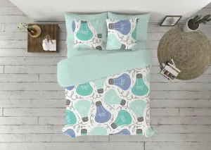 Комплект постельного белья Pierre Cardin Ideas, разноцветный, темно-синий, односпальный матрас, 3 предмета pierre cardin