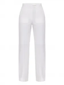 Брюки с поясом Alexander Mcqueen, белый