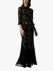 Платье с блестками ruth swirl Raishma, черный