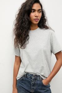 Хлопковая футболка Answear.LAB, серый